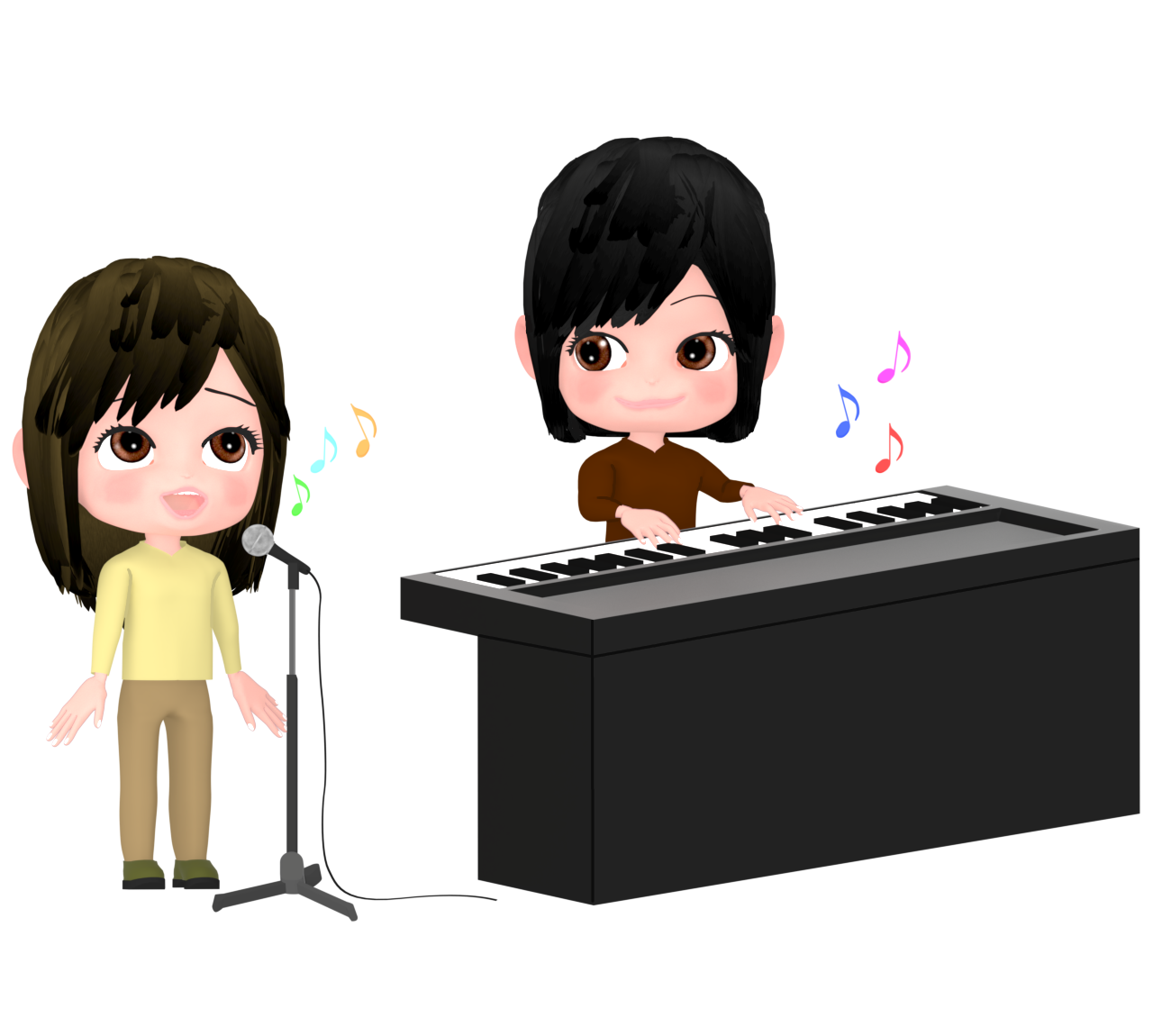 ボイストレーニングのイラスト