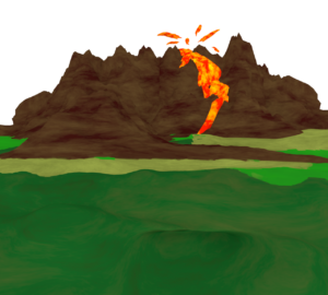 火山のイラスト