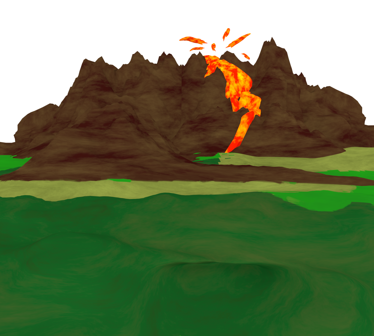 火山のイラスト