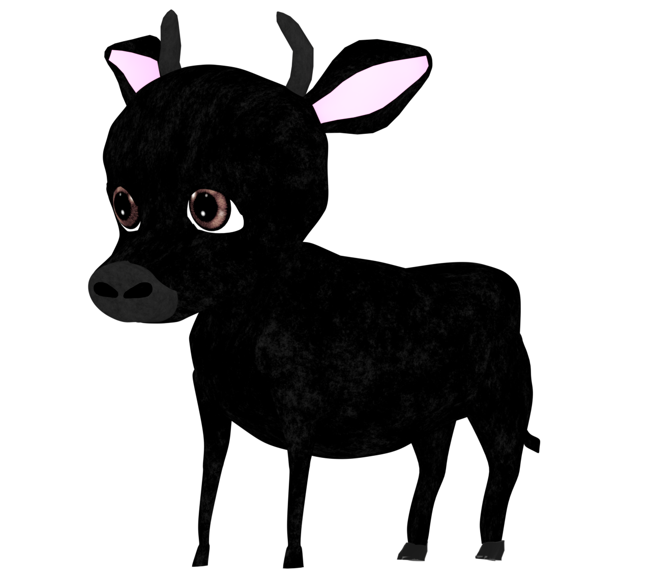 黒牛のイラスト
