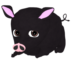黒豚のイラスト