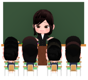 小学校の女性教師のイラスト