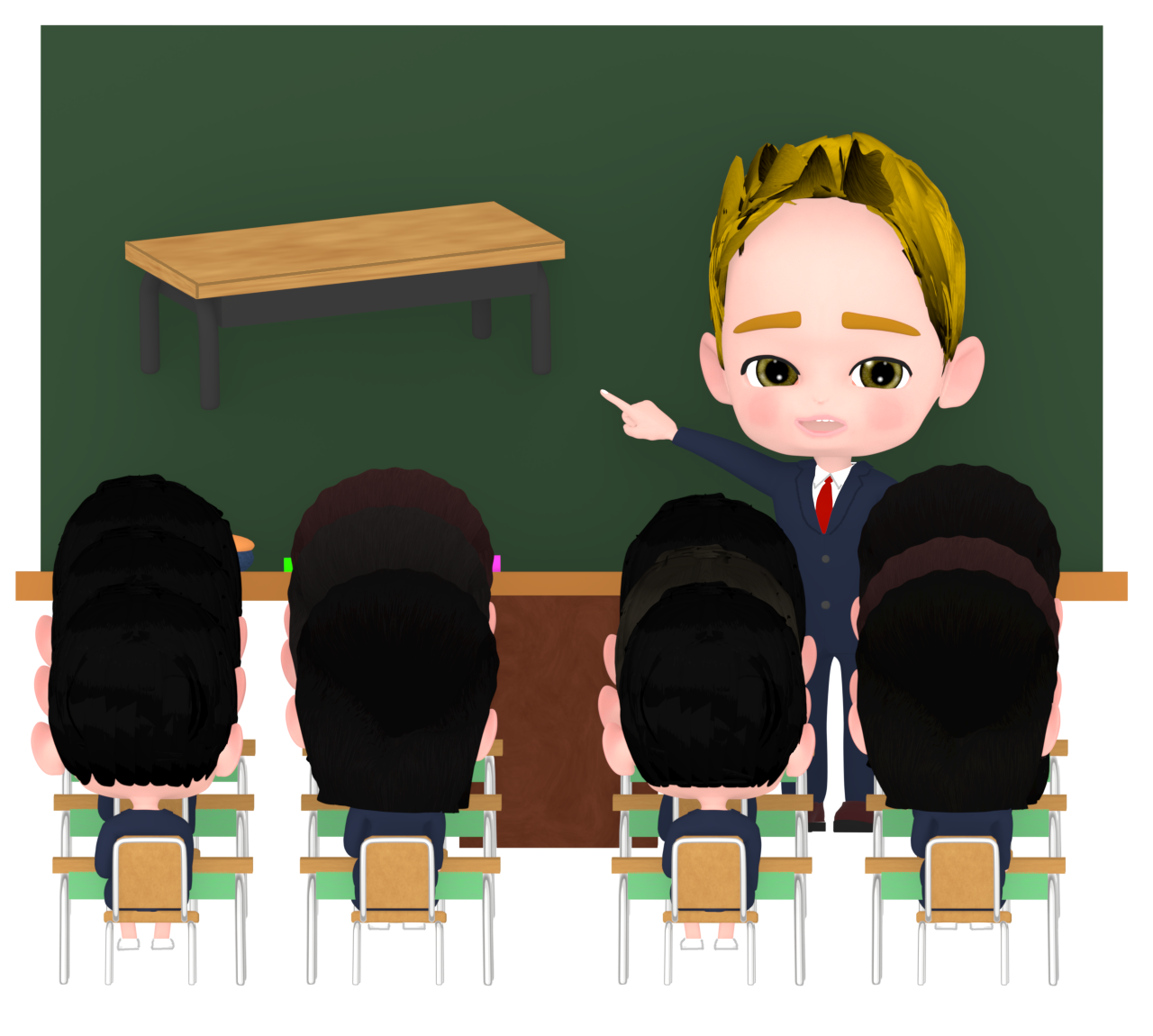 英語の授業のイラスト