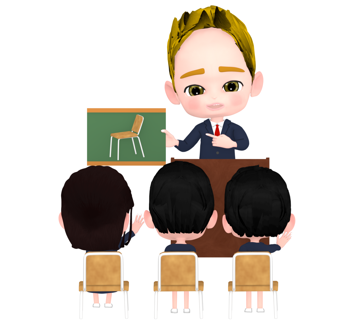 英語の先生のイラスト
