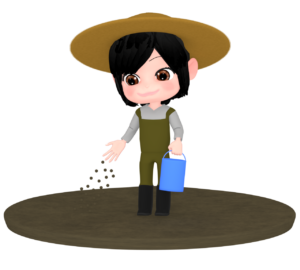 施肥のイラスト