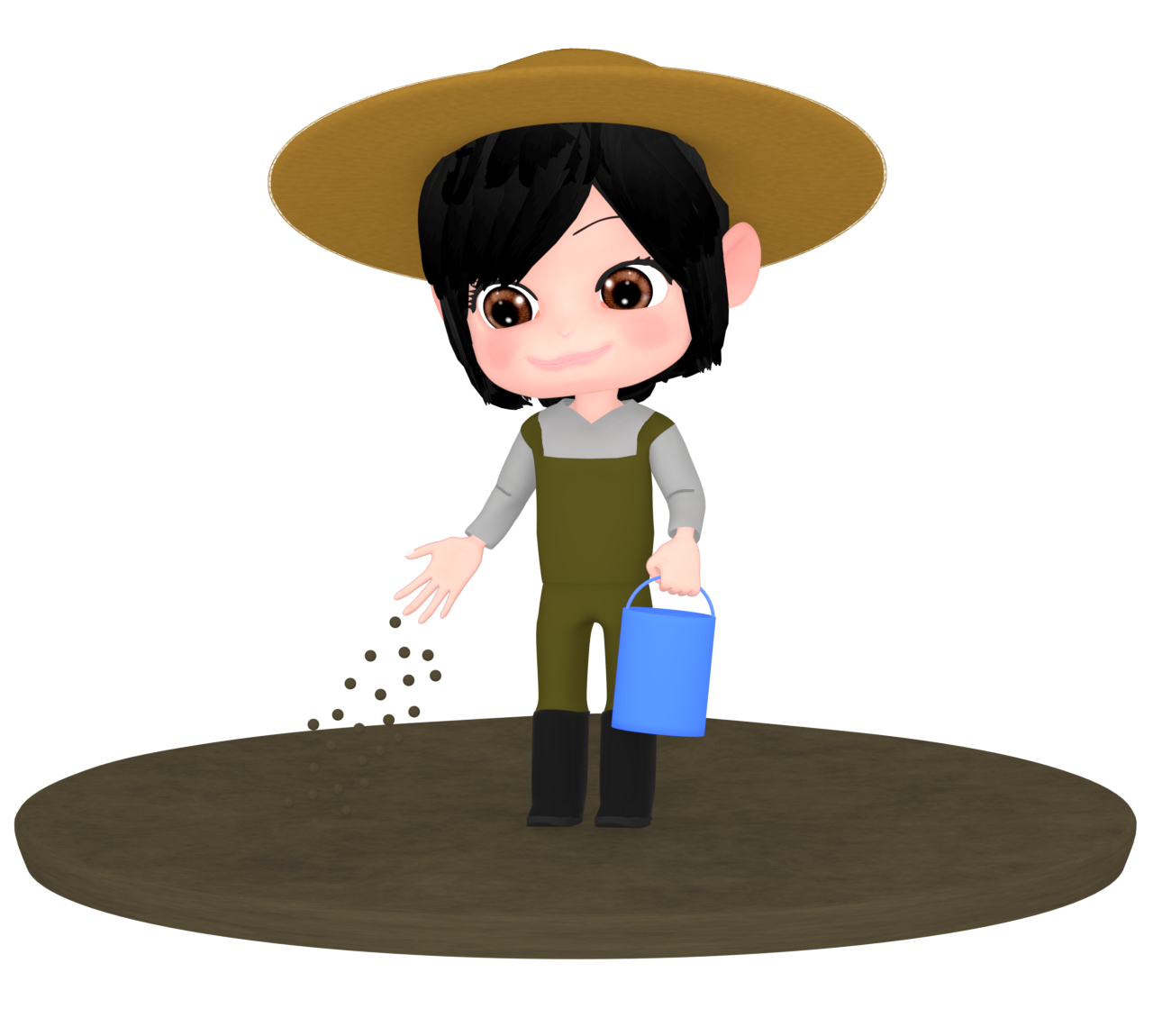 施肥のイラスト