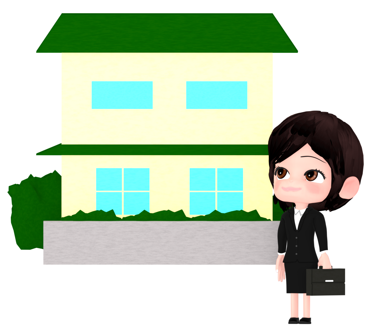 家庭訪問のイラスト