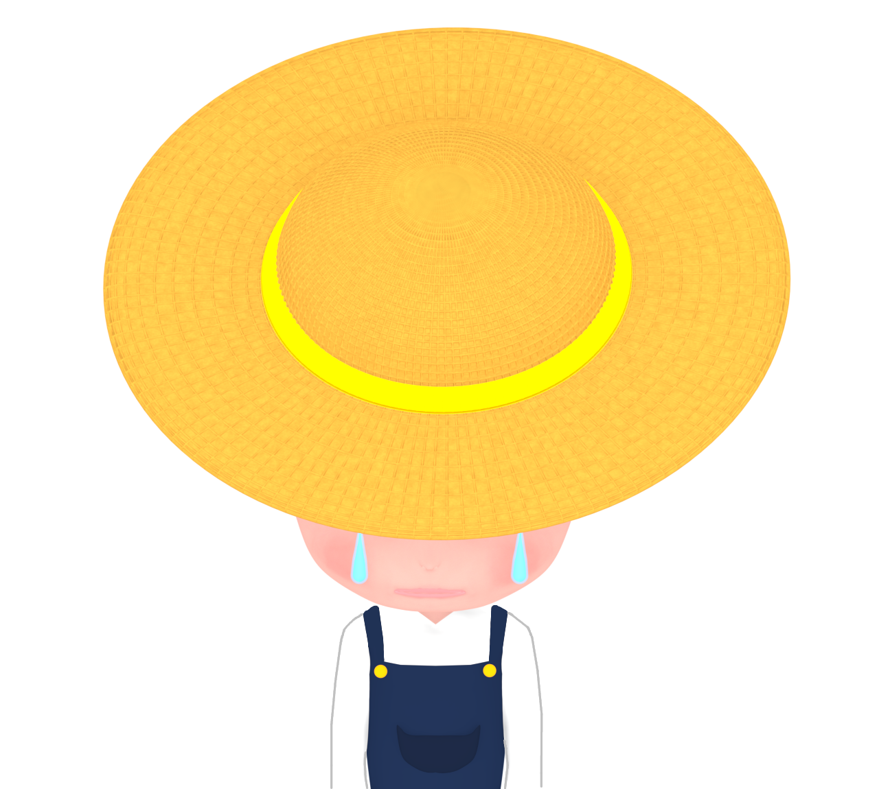 悲しい農家のイラスト