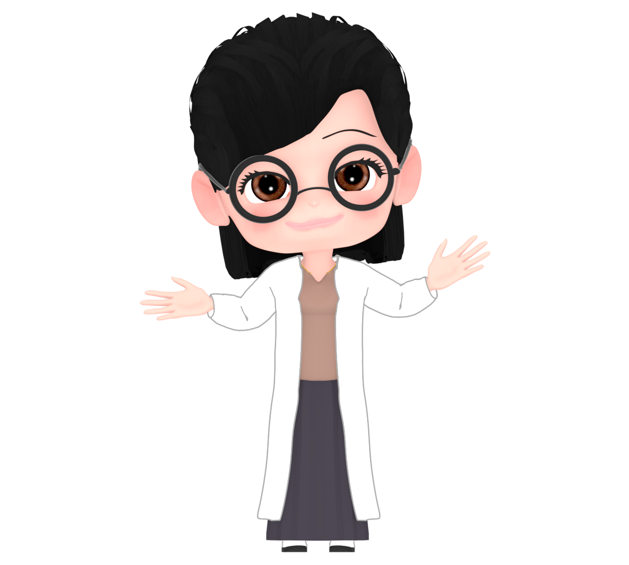 学校の保健の先生のイラスト