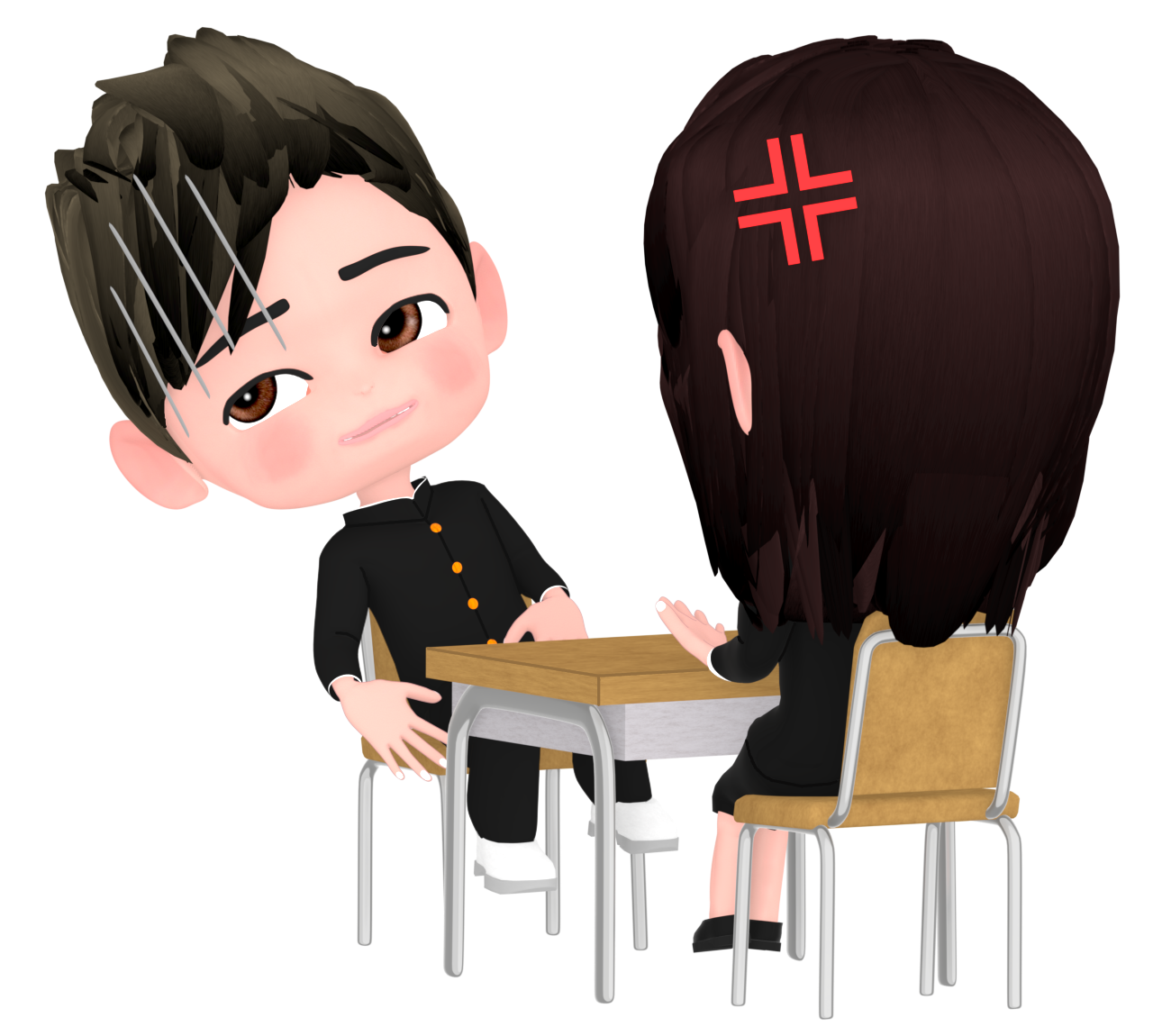 校則・生徒指導・個別指導のイラスト