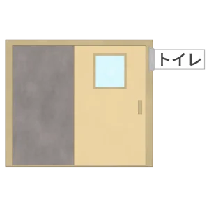 学校のトイレのイラスト