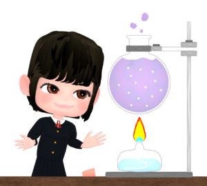 科学の実験をする学生のイラスト