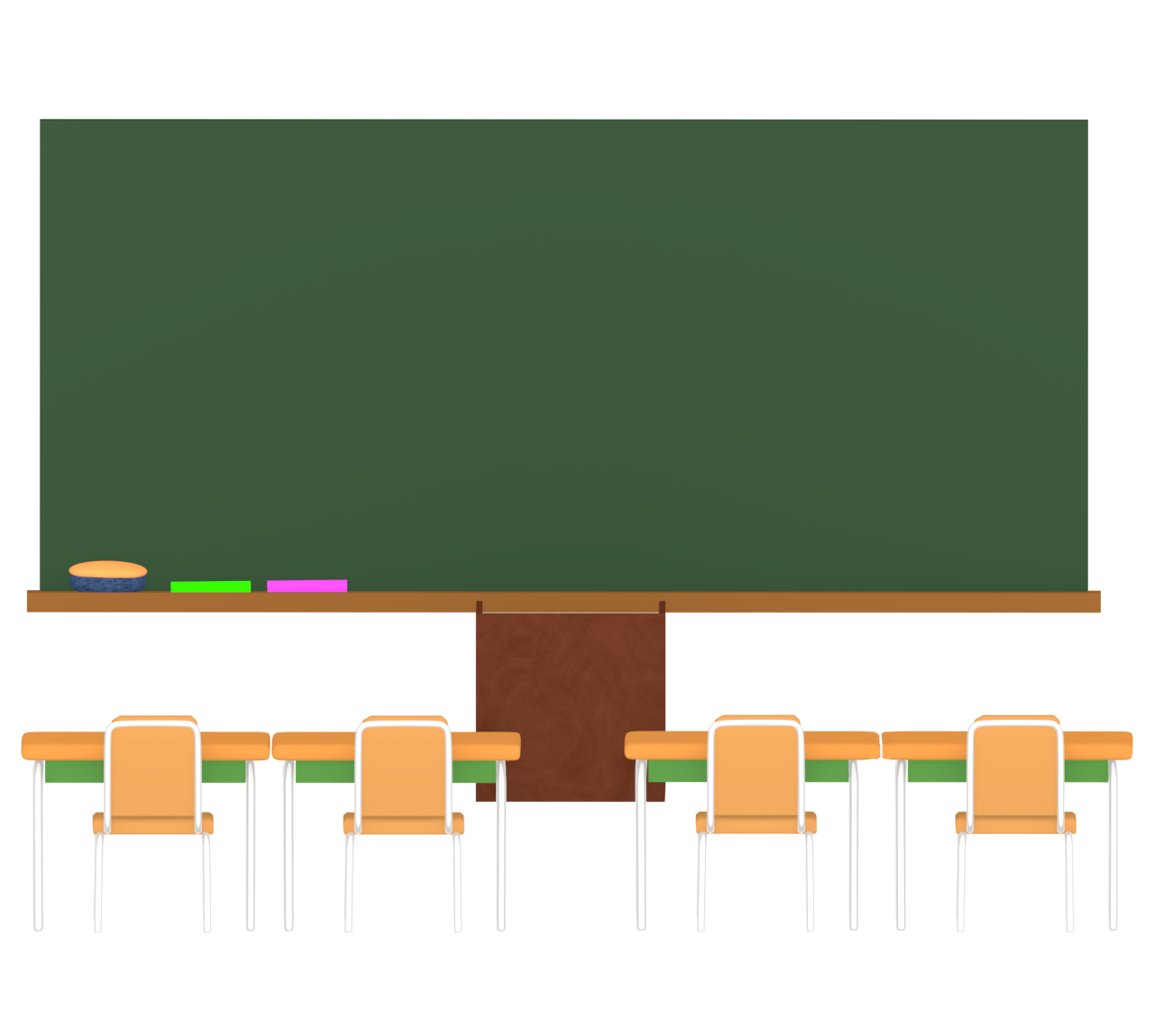 小規模校の教室のイラスト