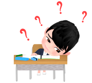 勉強が嫌いな子供のイラスト