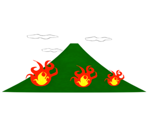 山火事のイラスト