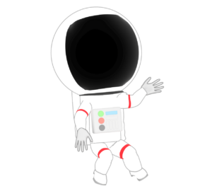 宇宙飛行士のイラスト