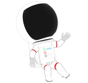 宇宙飛行士のイラスト