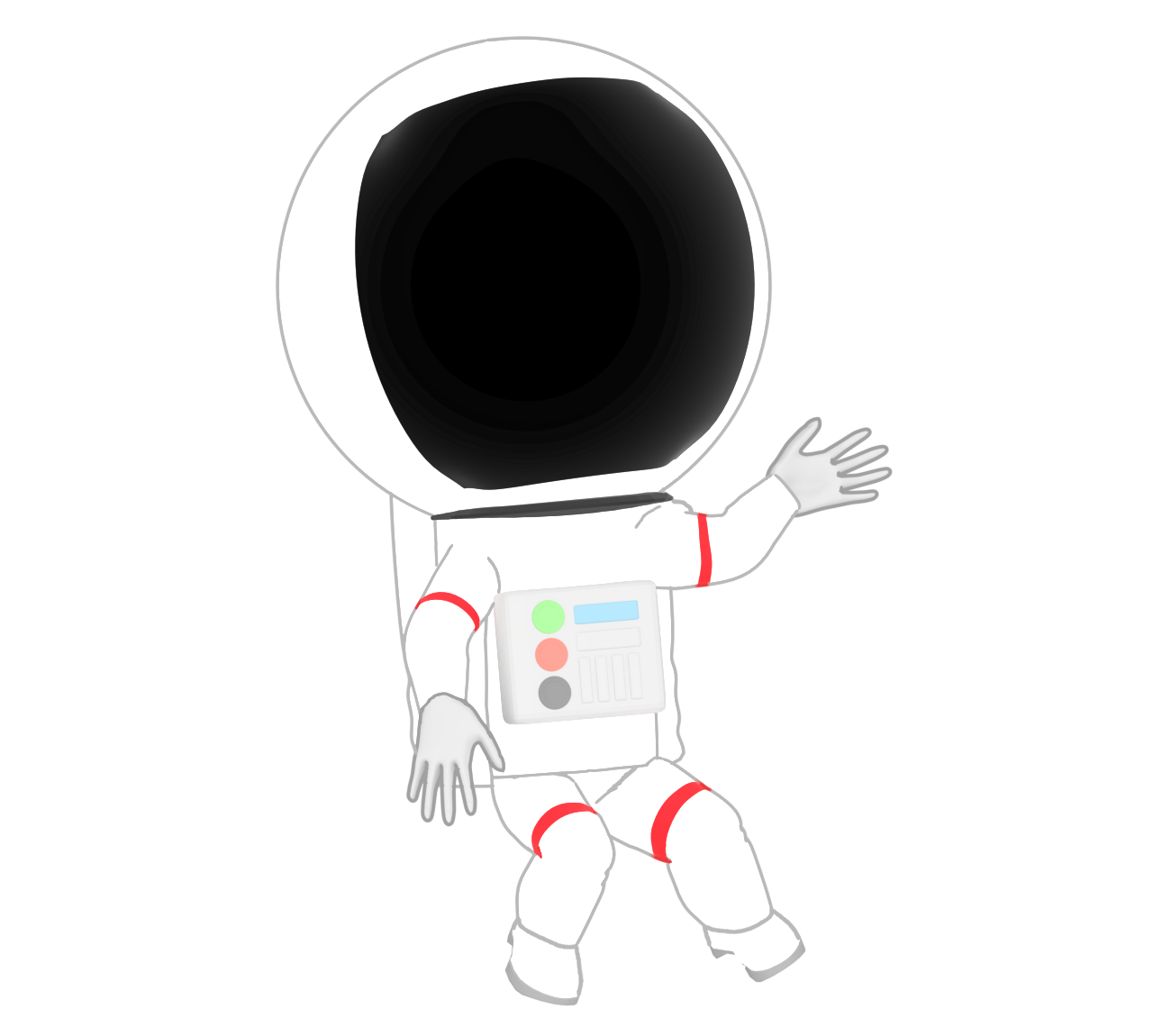 宇宙飛行士のイラスト