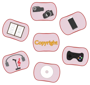 Copyrightを守るイラスト