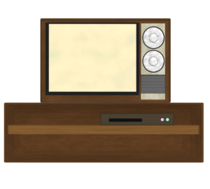 ブラウン管テレビのイラスト
