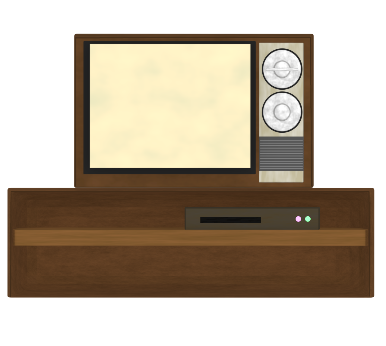 ブラウン管テレビのイラスト