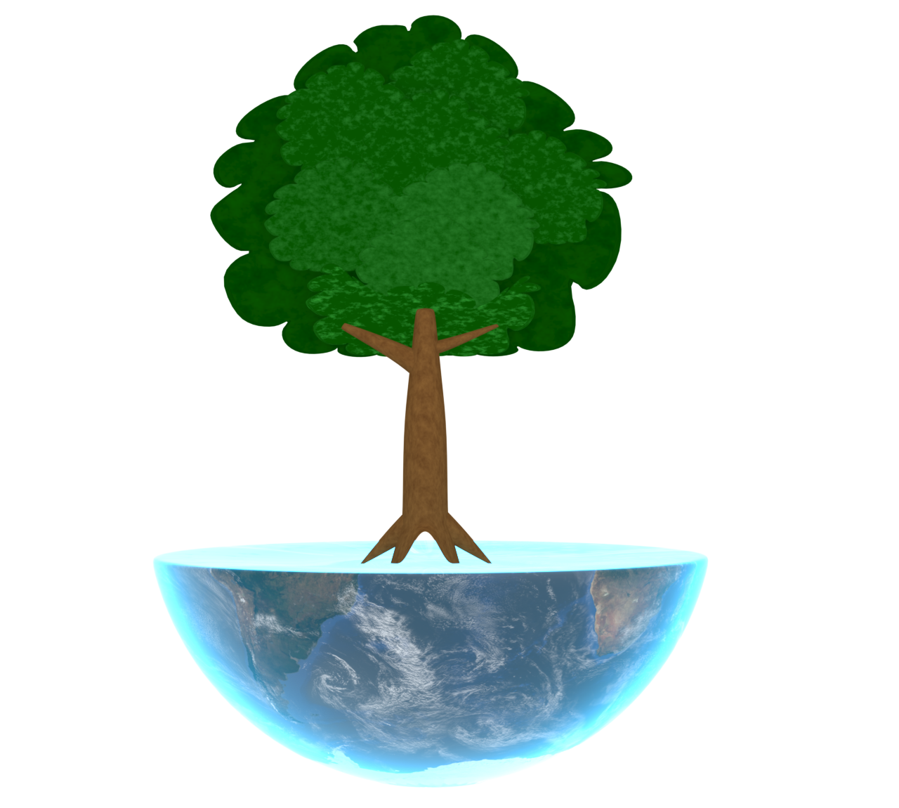 地球のおしゃれな環境問題のイラスト