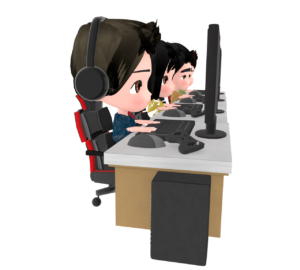 eスポーツのかわいいイラスト
