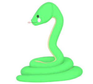 ゆるい蛇のイラスト