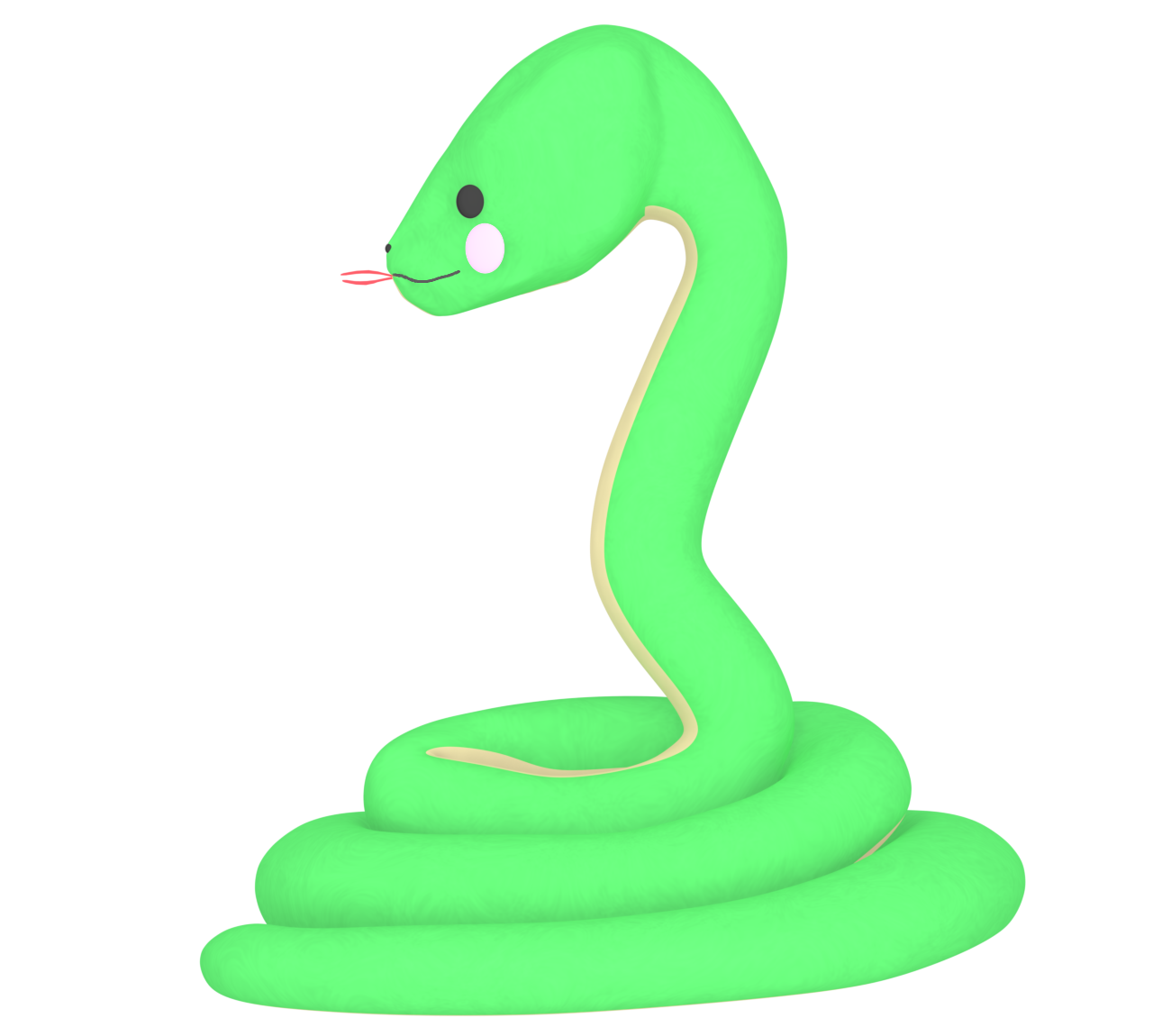 ゆるい蛇のイラスト