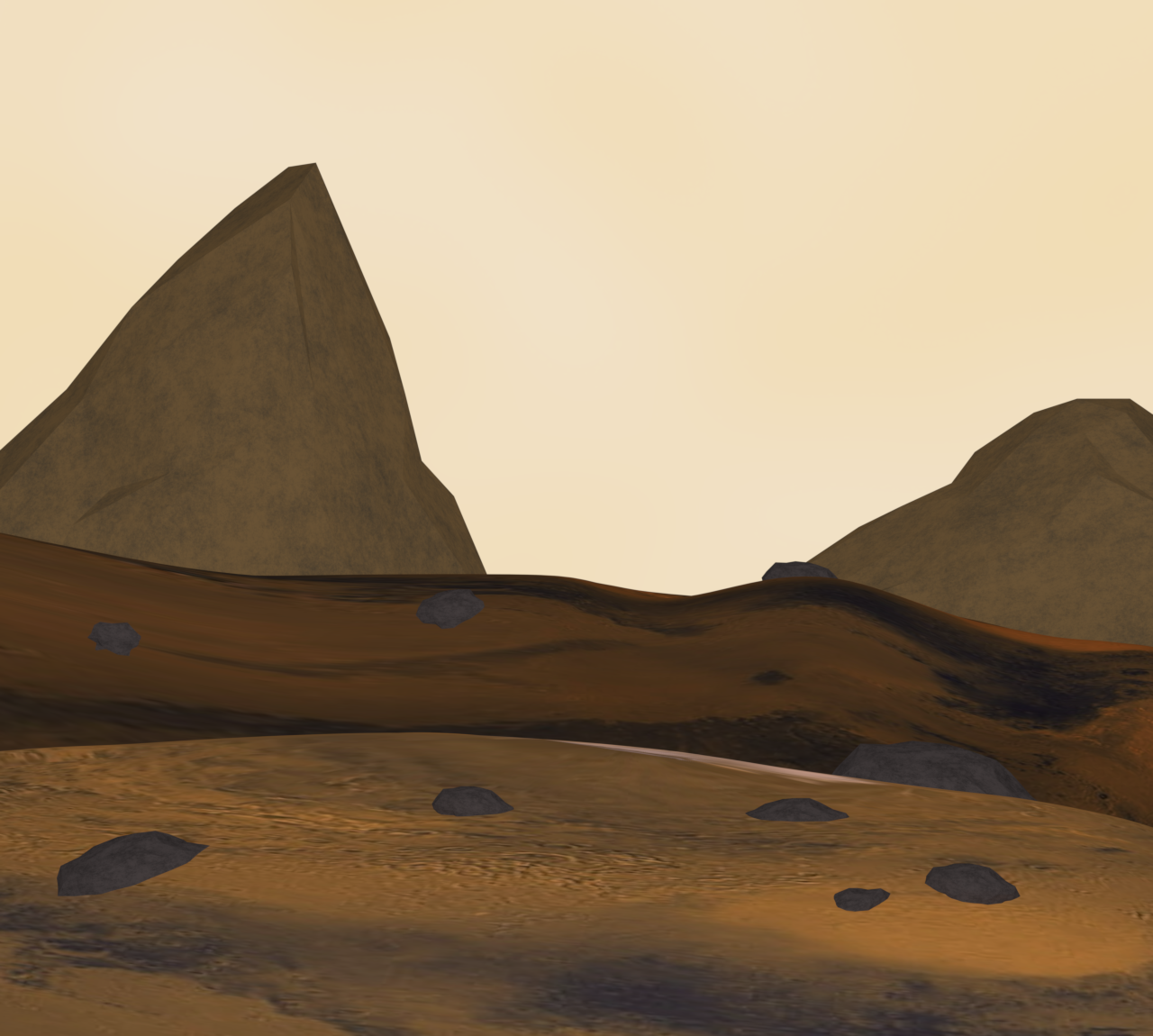火星の風景のイラスト（背景）