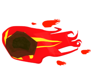 隕石のイラスト