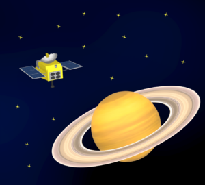 宇宙探査機のイラスト