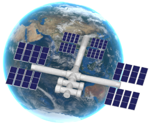 宇宙基地のイラスト
