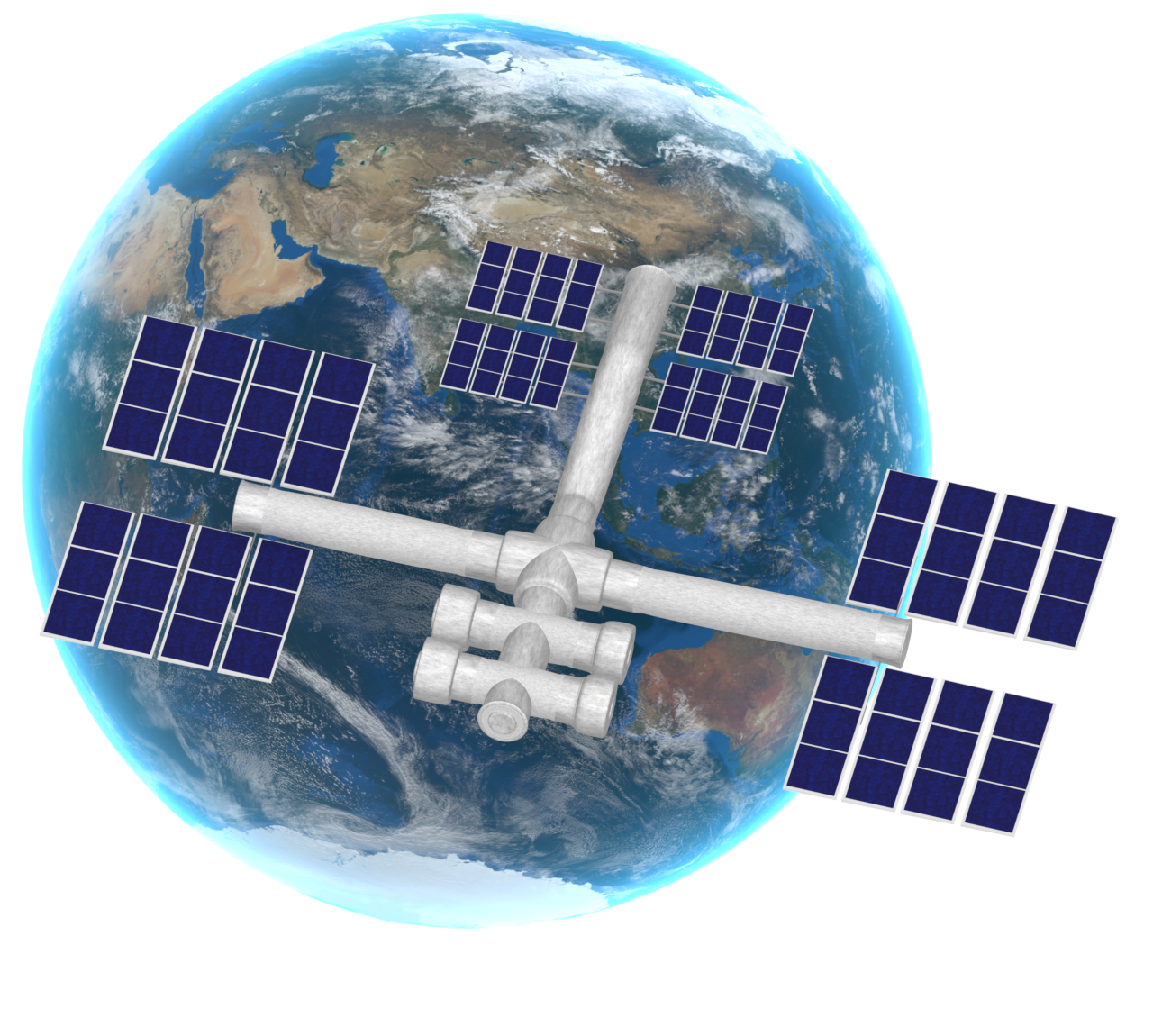 宇宙基地のイラスト