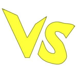 「VS」文字のイラスト