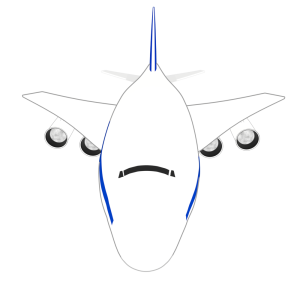 かっこいい飛行機のイラスト