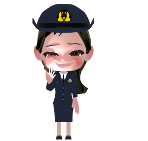 悪徳警察官のイラスト