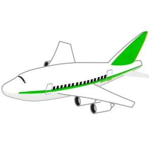 おしゃれな飛行機のイラスト