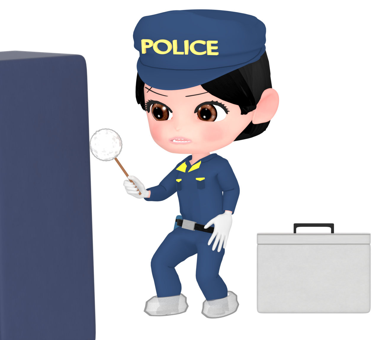 鑑識現場のイラスト