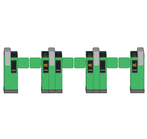 IC専用の改札口のイラスト