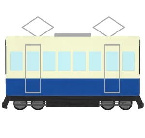 ローカル電車のイラスト