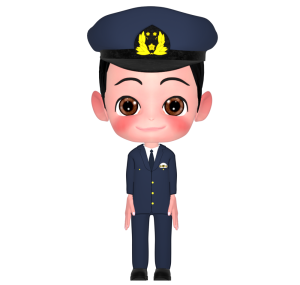 男性警察官のイラスト