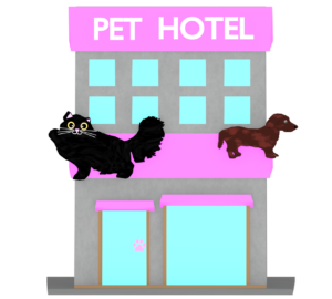 ペットホテルのイラスト
