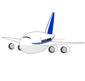 飛行機のイラスト