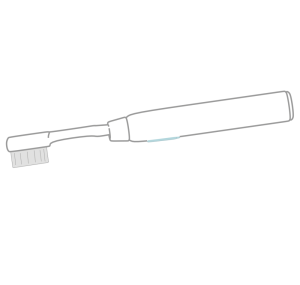 シンプルな電動歯ブラシのイラスト