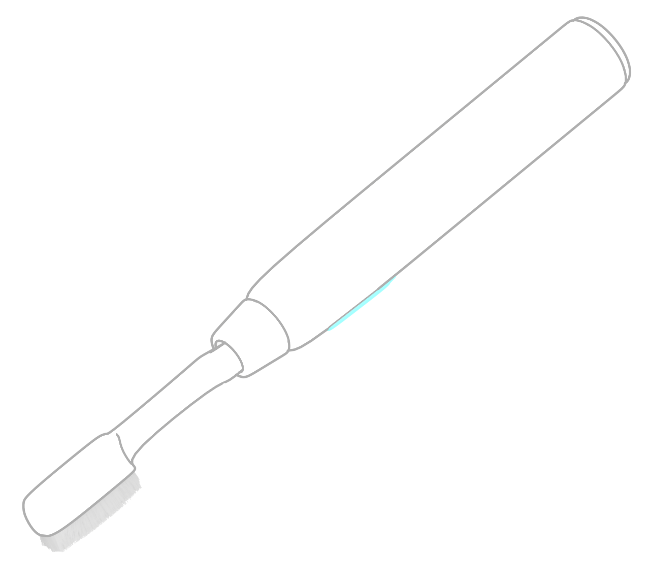 シンプルな電動歯ブラシのイラスト