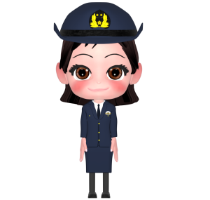 女性警察官のイラスト