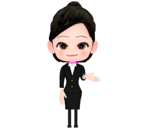 キャビンアテンダントのイラスト