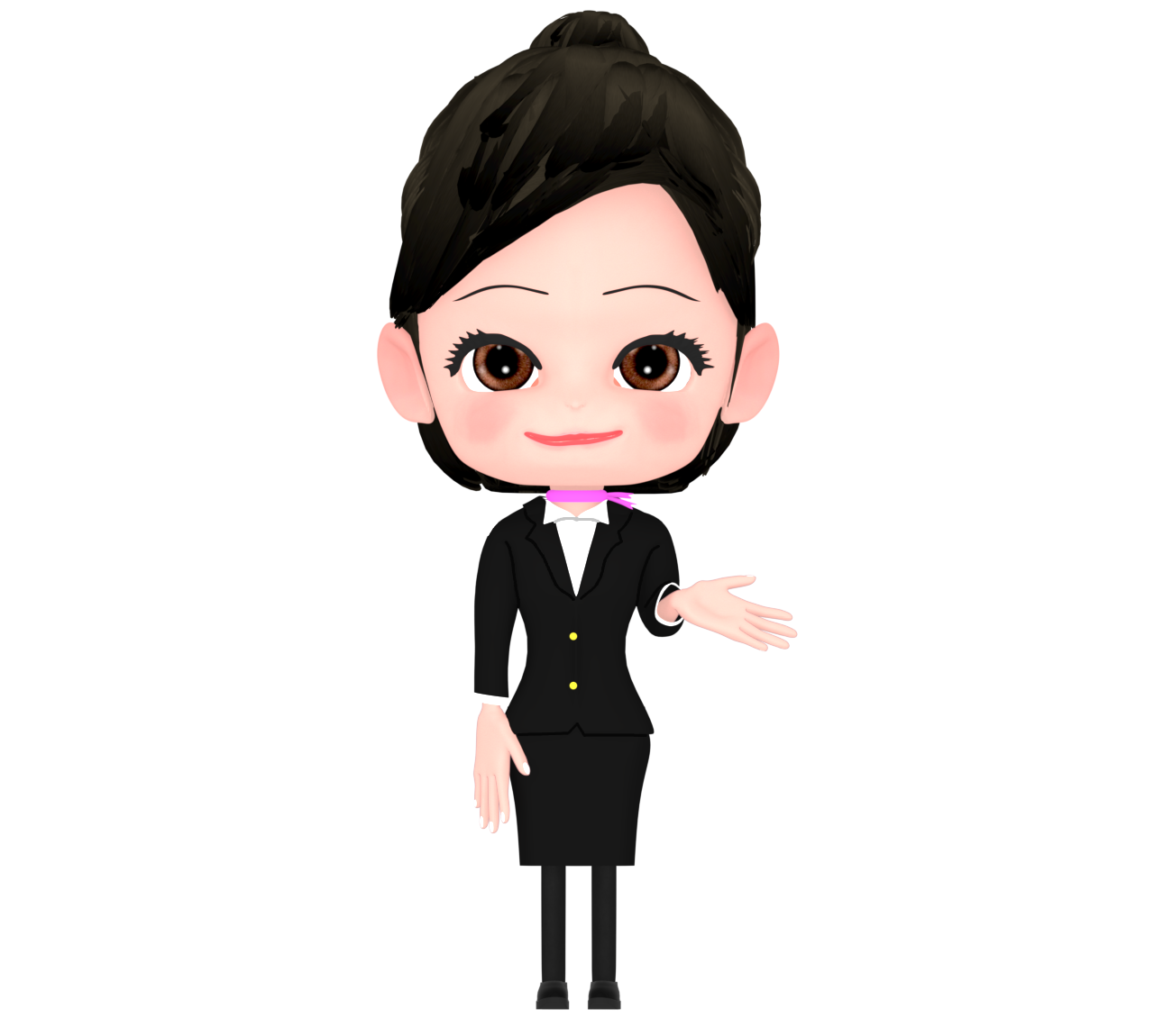 キャビンアテンダントのイラスト