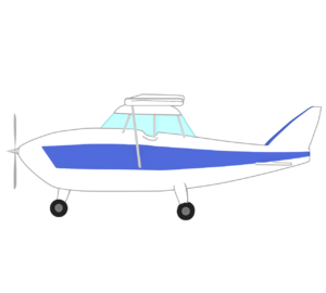 セスナ機のイラスト